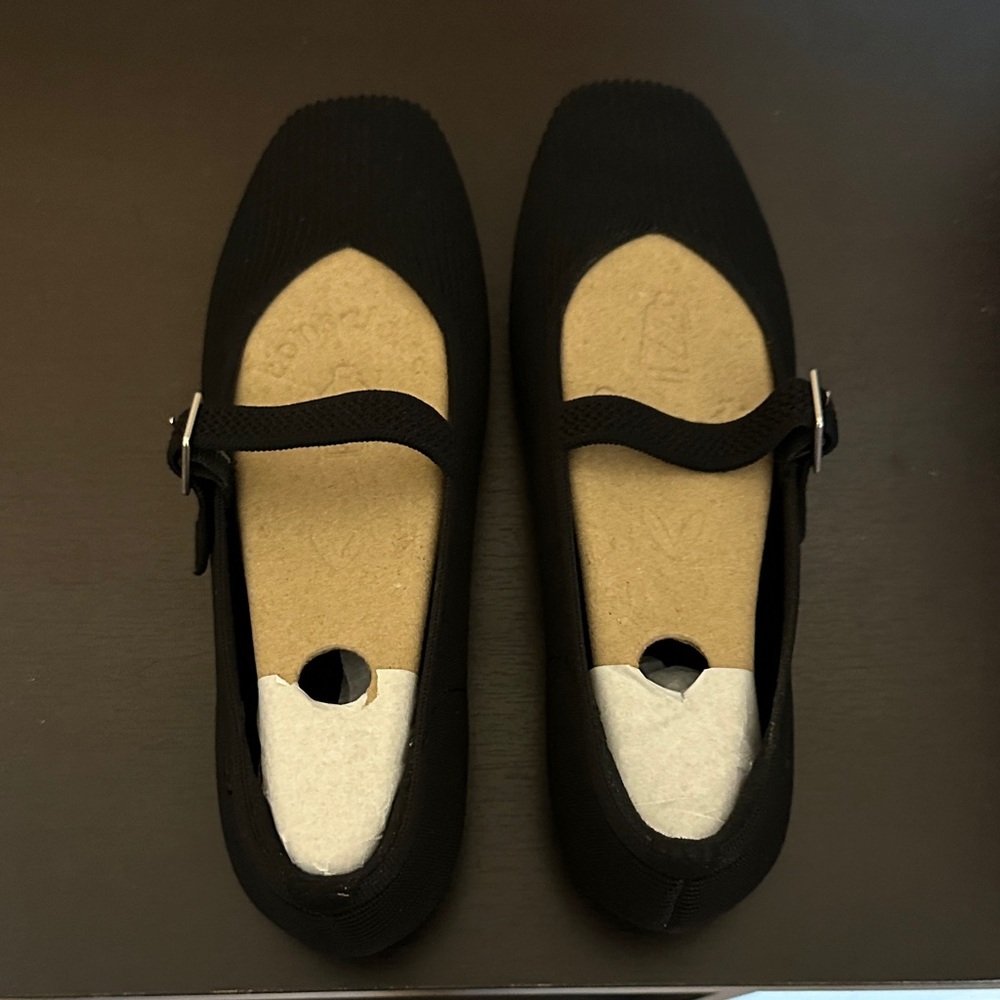 Elegant Black Mary Jane Flats